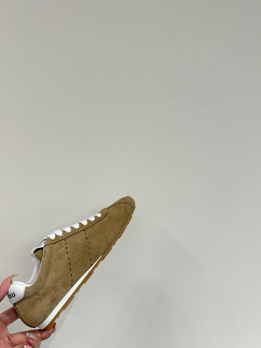PLUME SUEDE SNEAKERS EARTH BROWN - 35