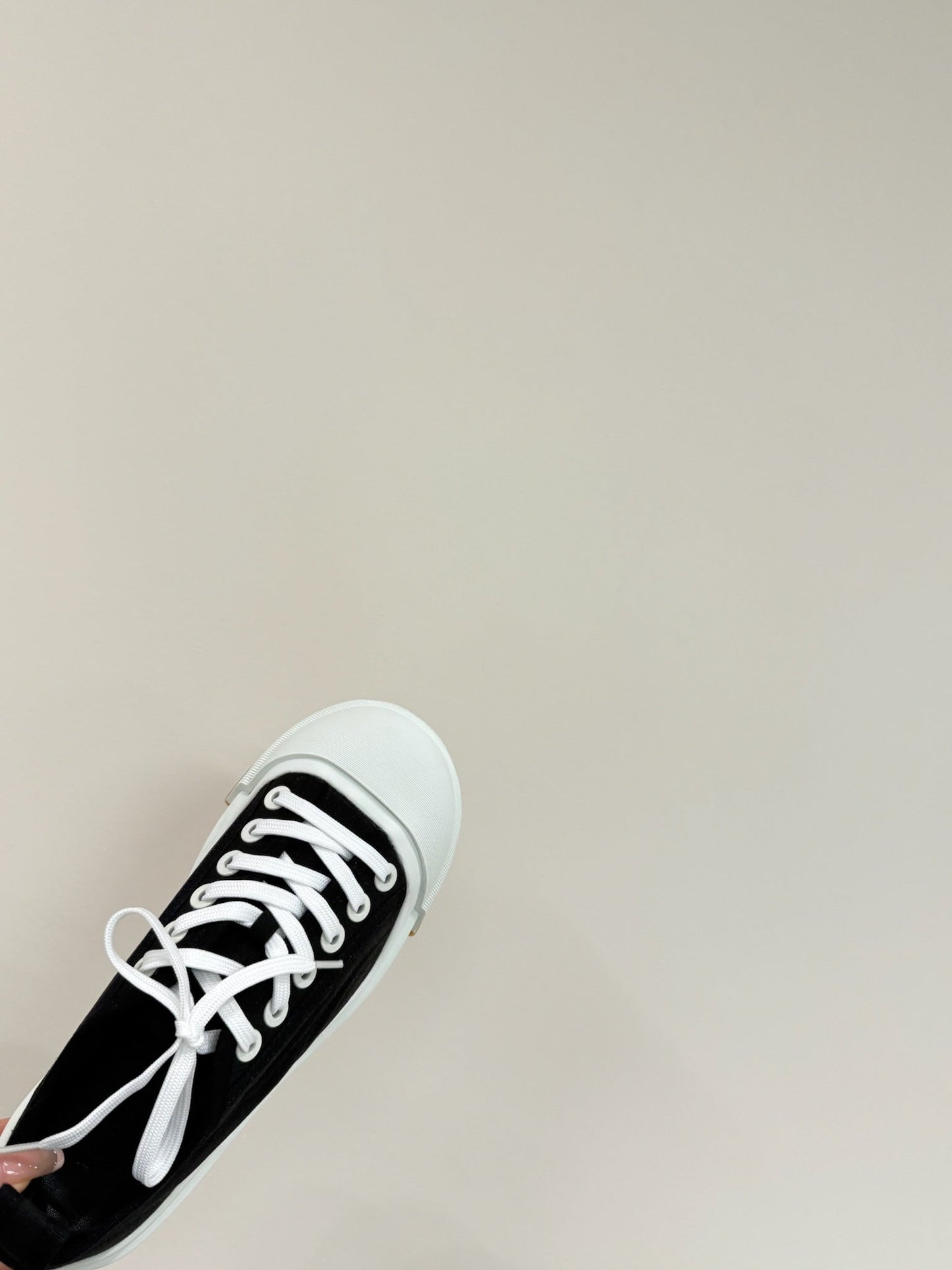 VULCAN PLATFORM SNEAKER IN BLACK CANVAS - 35