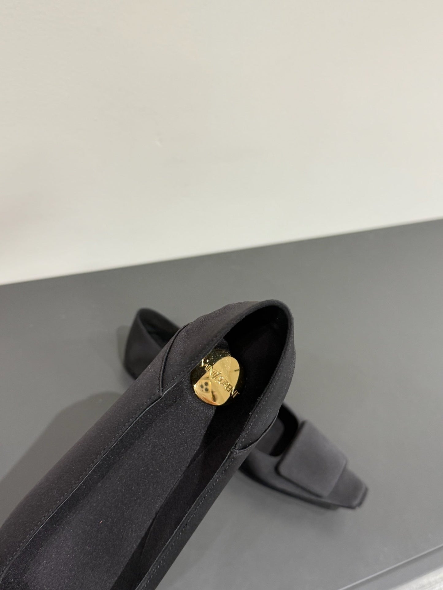 POPPY BALLET FLATS IN BLACK SILK - 35