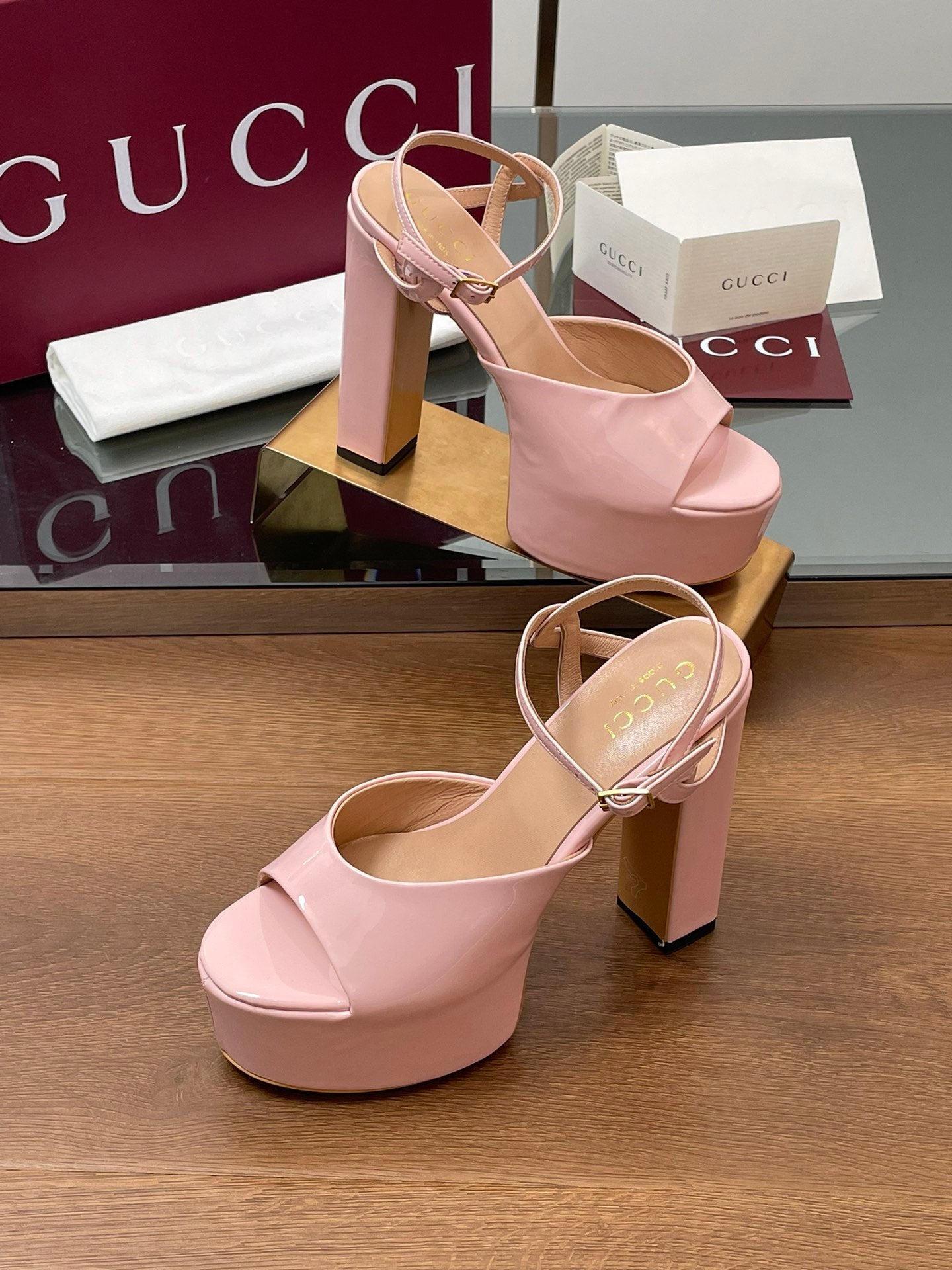 HIGH HEEL SANDALS 13 CM IN LIGHT PINK LAMBSKIN - 35