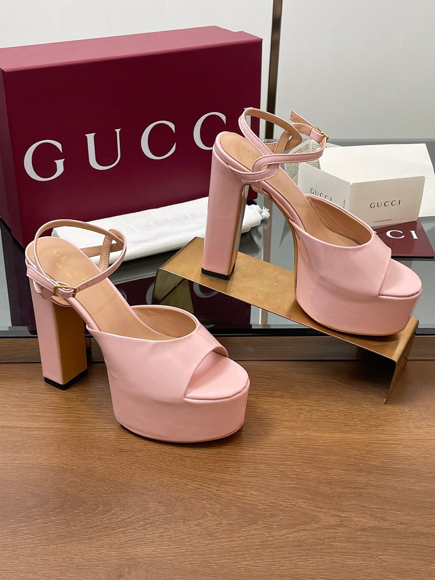 HIGH HEEL SANDALS 13 CM IN LIGHT PINK LAMBSKIN - 35