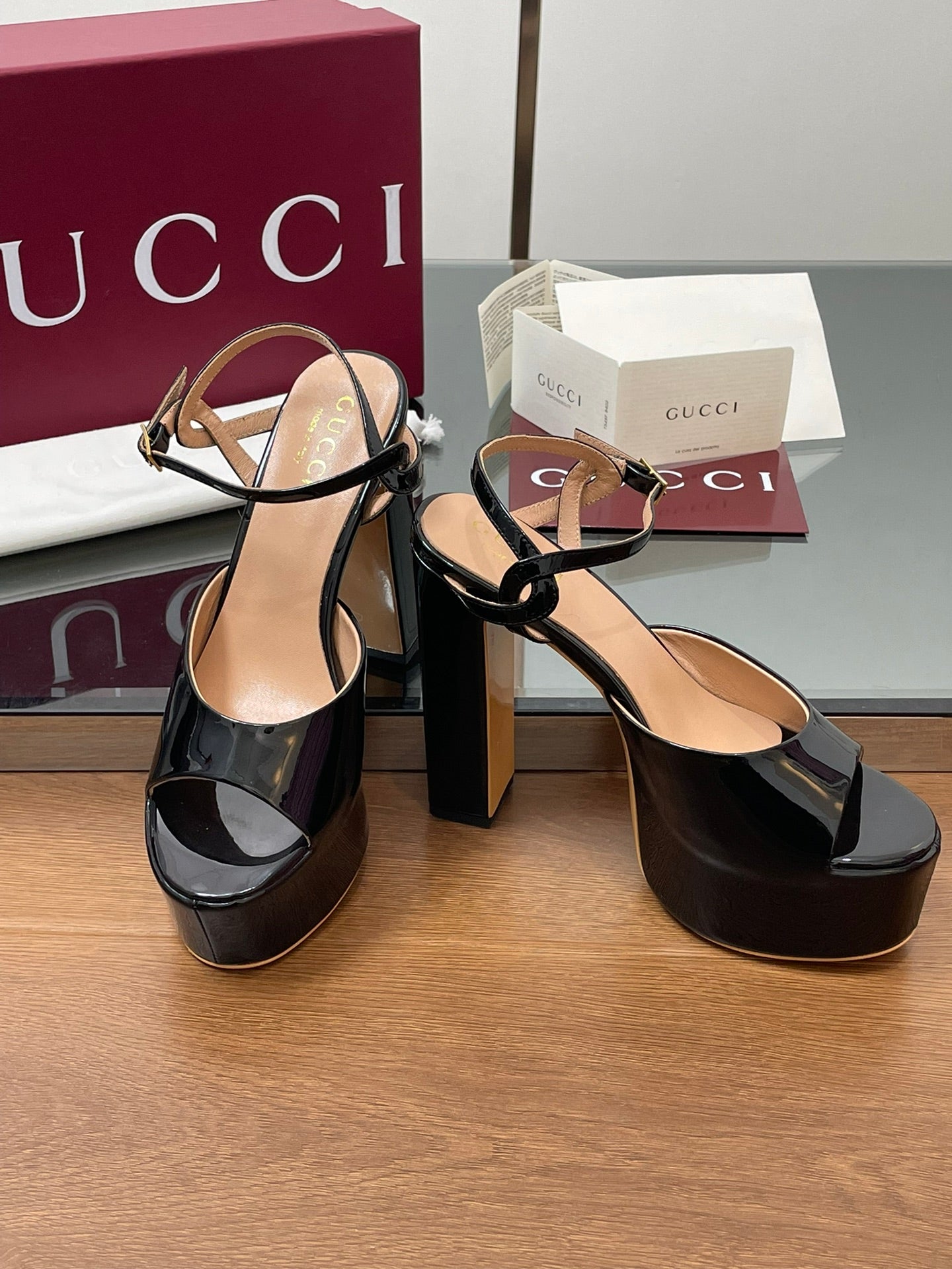 HIGH HEEL SANDALS 13 CM IN BLACK LAMBSKIN - 35