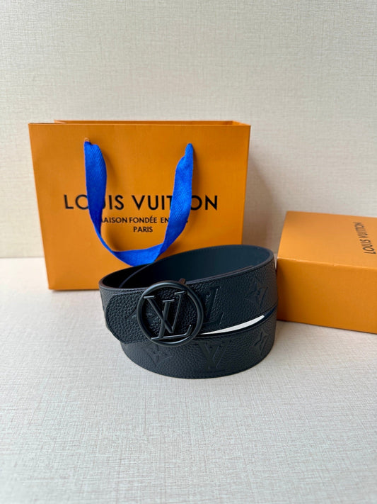 LV 25S BELT 40 MM IN BLACK CALFSKIN 593264 - 26-28