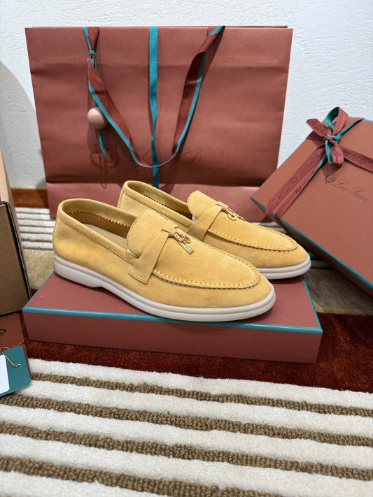 LP LOAFERS 25S IN AMBER YELLOW SUEDE - 35