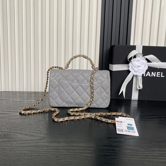 CHANEL 25S СУМКА FLAP BAG 19 З ТЕЛЯЧОЇ ШКІРИ КОЛЬОРУ "АНТРАЦИТ" ІЗ ЗОЛОТИСТОЮ ФУРНІТУРОЮ