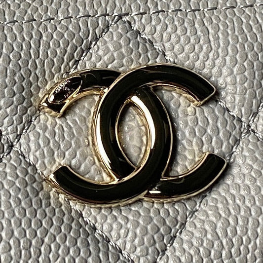 CHANEL 25S КОСМЕТИЧКА 20 З СІРОЇ ЗЕРНИСТОЇ ШКІРИ