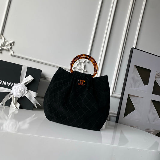 CHANEL 26S СУМКА 32 З ЧОРНОЇ ЗАМШІ