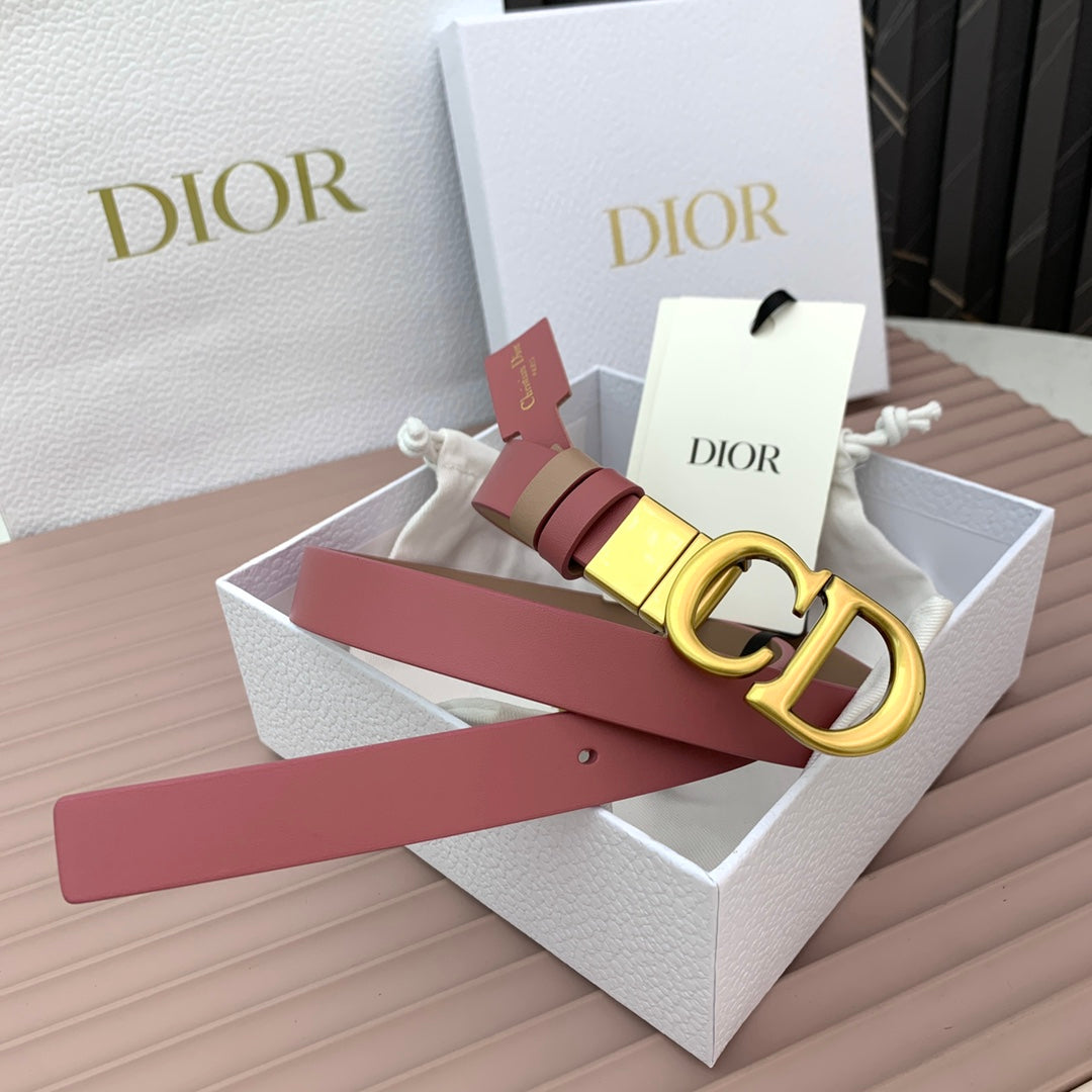 DIOR 25S BELT 20 MM IN MUTED PINK CALFSKIN 568719 - 30