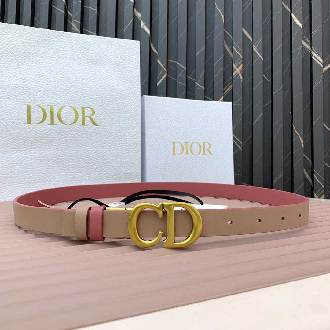 DIOR 25S BELT 20 MM IN MUTED PINK CALFSKIN 568719 - 30