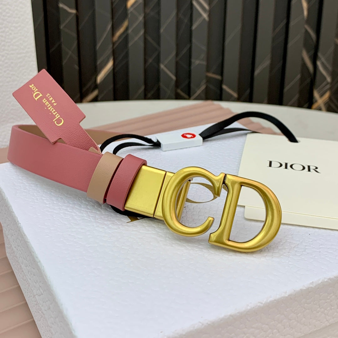 DIOR 25S BELT 20 MM IN MUTED PINK CALFSKIN 568719 - 30