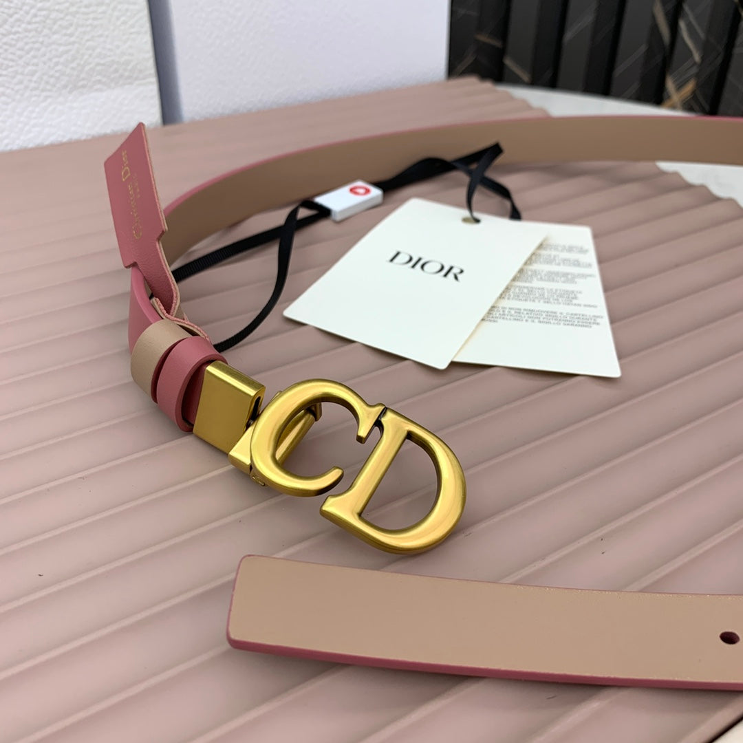 DIOR 25S BELT 20 MM IN MUTED PINK CALFSKIN 568719 - 30