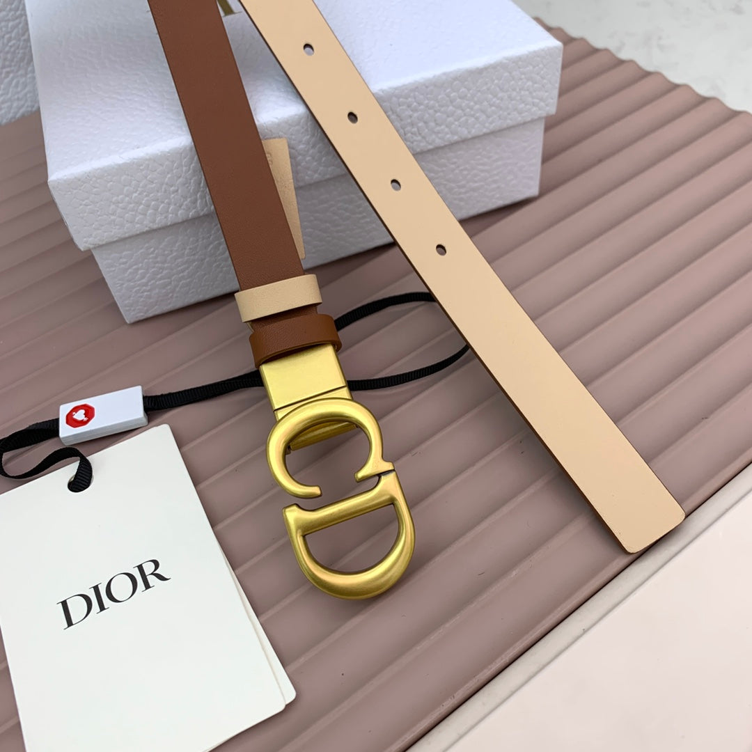 DIOR 25S BELT 20 MM IN BROWN CALFSKIN 568721 - 30