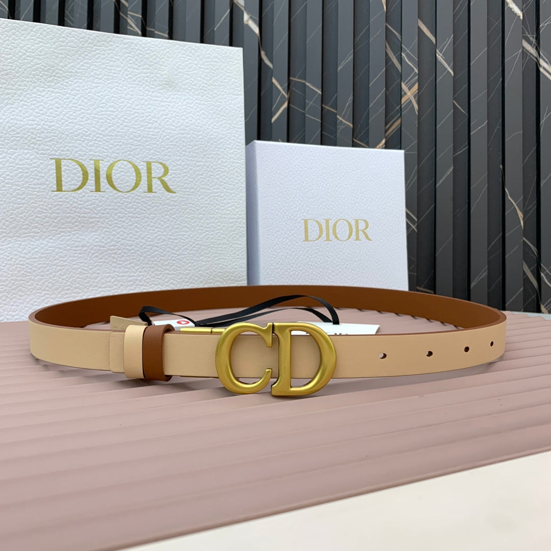 DIOR 25S BELT 20 MM IN BROWN CALFSKIN 568721 - 30