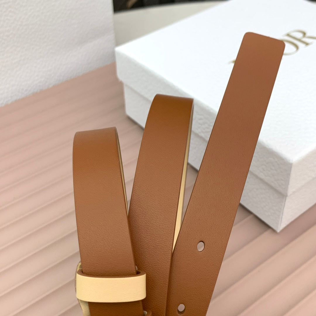 DIOR 25S BELT 20 MM IN BROWN CALFSKIN 568721 - 30