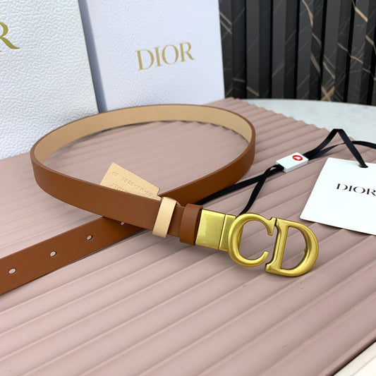 DIOR 25S BELT 20 MM IN BROWN CALFSKIN 568721 - 30