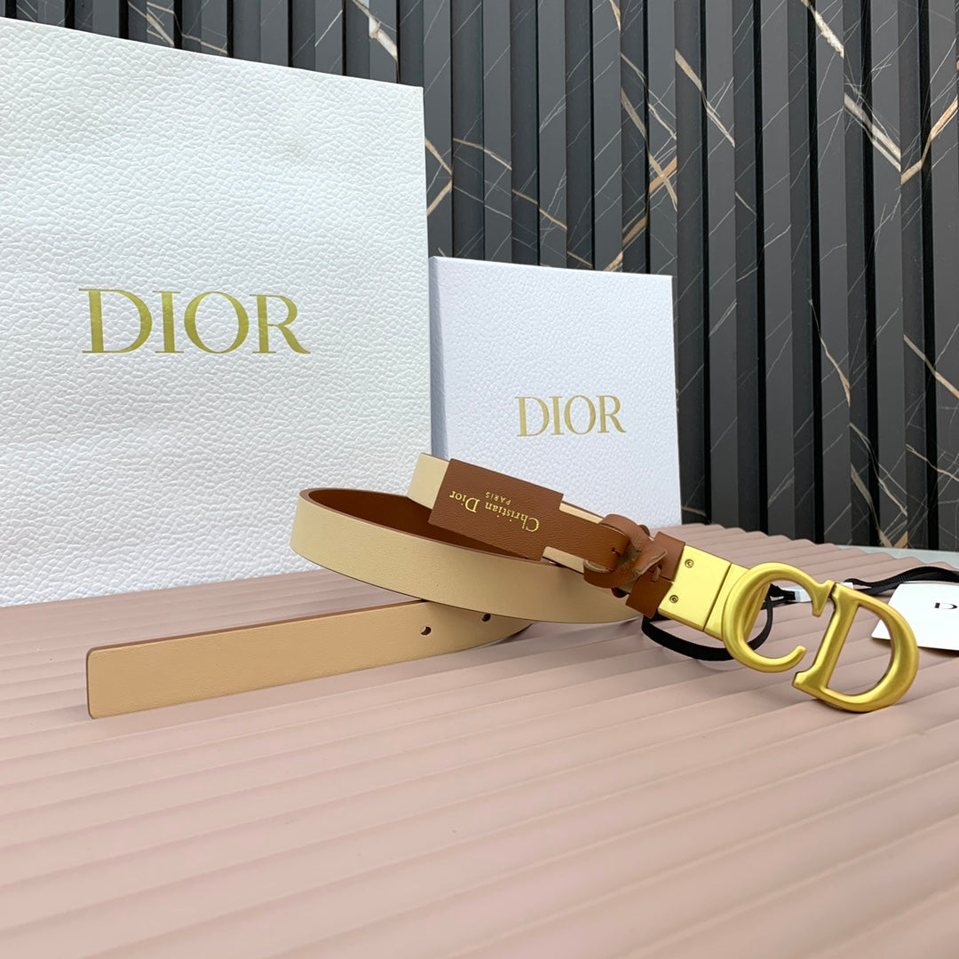DIOR 25S BELT 20 MM IN BROWN CALFSKIN 568721 - 30