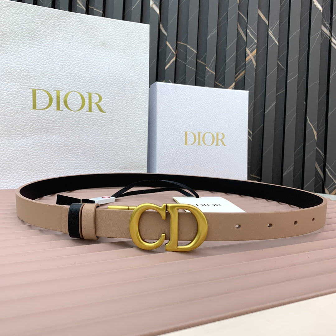 DIOR 25S BELT 20 MM IN TAN BEIGE CALFSKIN 568722 - 30