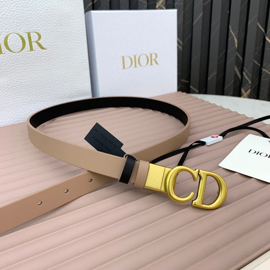 DIOR 25S BELT 20 MM IN TAN BEIGE CALFSKIN 568722 - 30