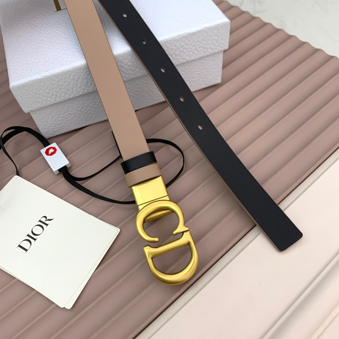 DIOR 25S BELT 20 MM IN TAN BEIGE CALFSKIN 568722 - 30