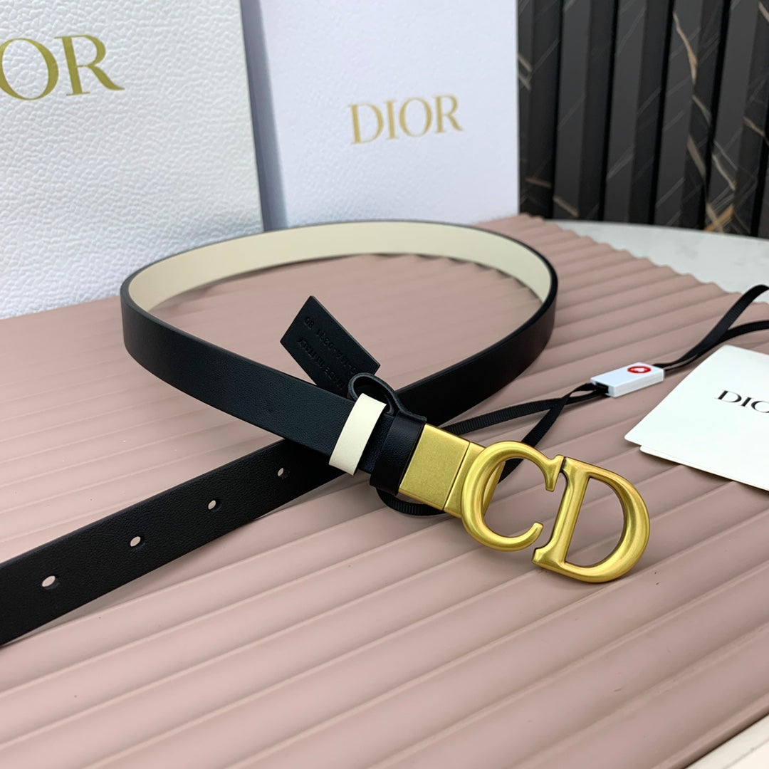 DIOR 25S BELT 20 MM IN BLACK CALFSKIN 568723 - 30
