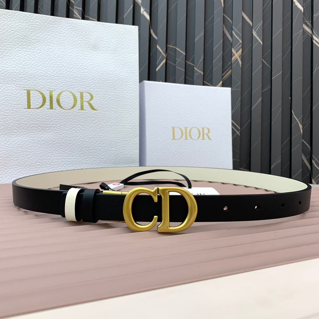 DIOR 25S BELT 20 MM IN BLACK CALFSKIN 568723 - 30