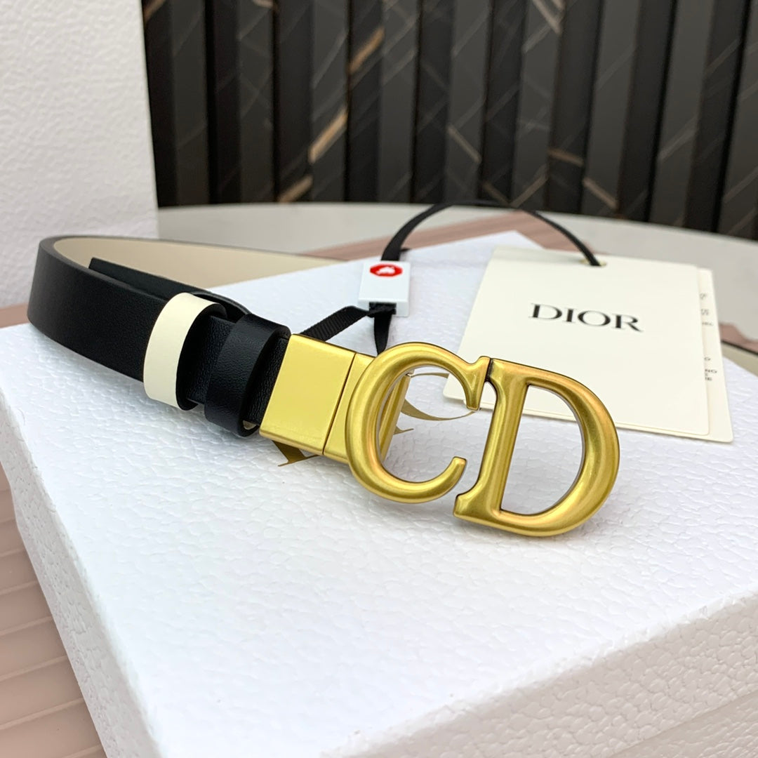 DIOR 25S BELT 20 MM IN BLACK CALFSKIN 568723 - 30
