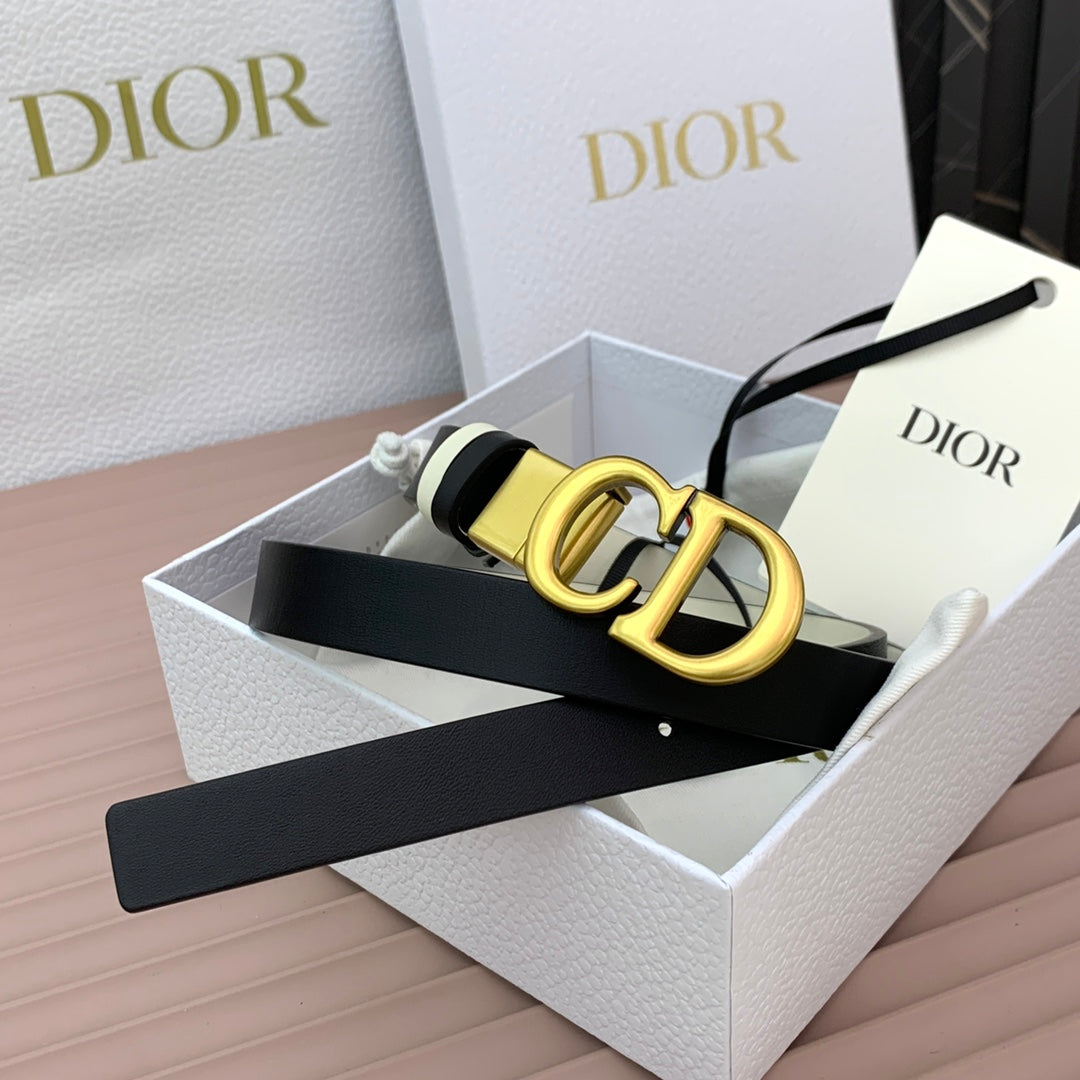 DIOR 25S BELT 20 MM IN BLACK CALFSKIN 568723 - 30