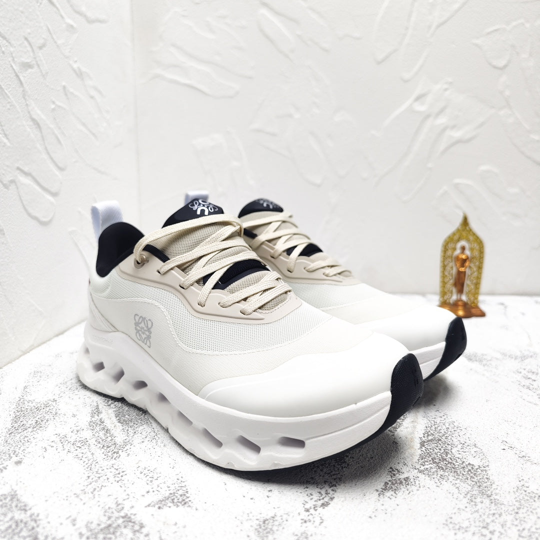 CLOUDTILT 2.0 SNEAKER PALE GRAY CALFSKIN AND BREATHABLE MESH - 35