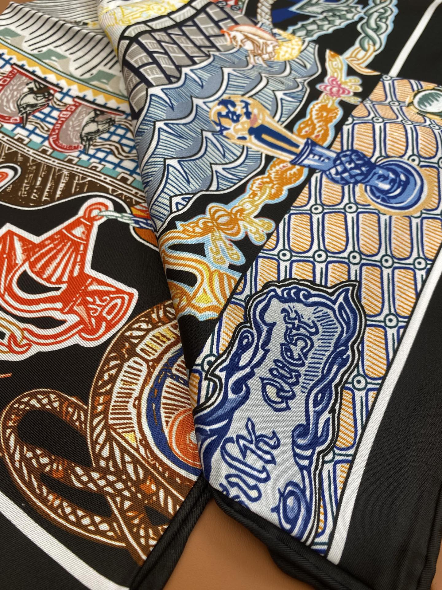 HERMES 25S SCARF 90 IN SILK 703686