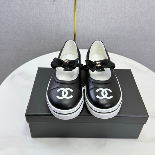 КРОСІВКИ CHANEL 26S MARY JANE З ЧОРНОЇ ТЕЛЯЧОЇ ШКІРИ