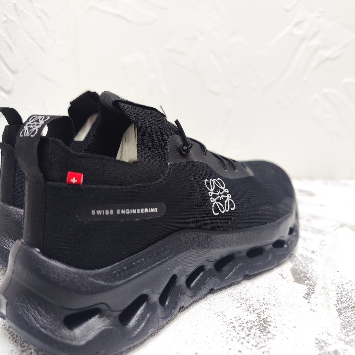 CLOUDTILT SNEAKER IN BLACK RECYCLED POLYESTER - 35