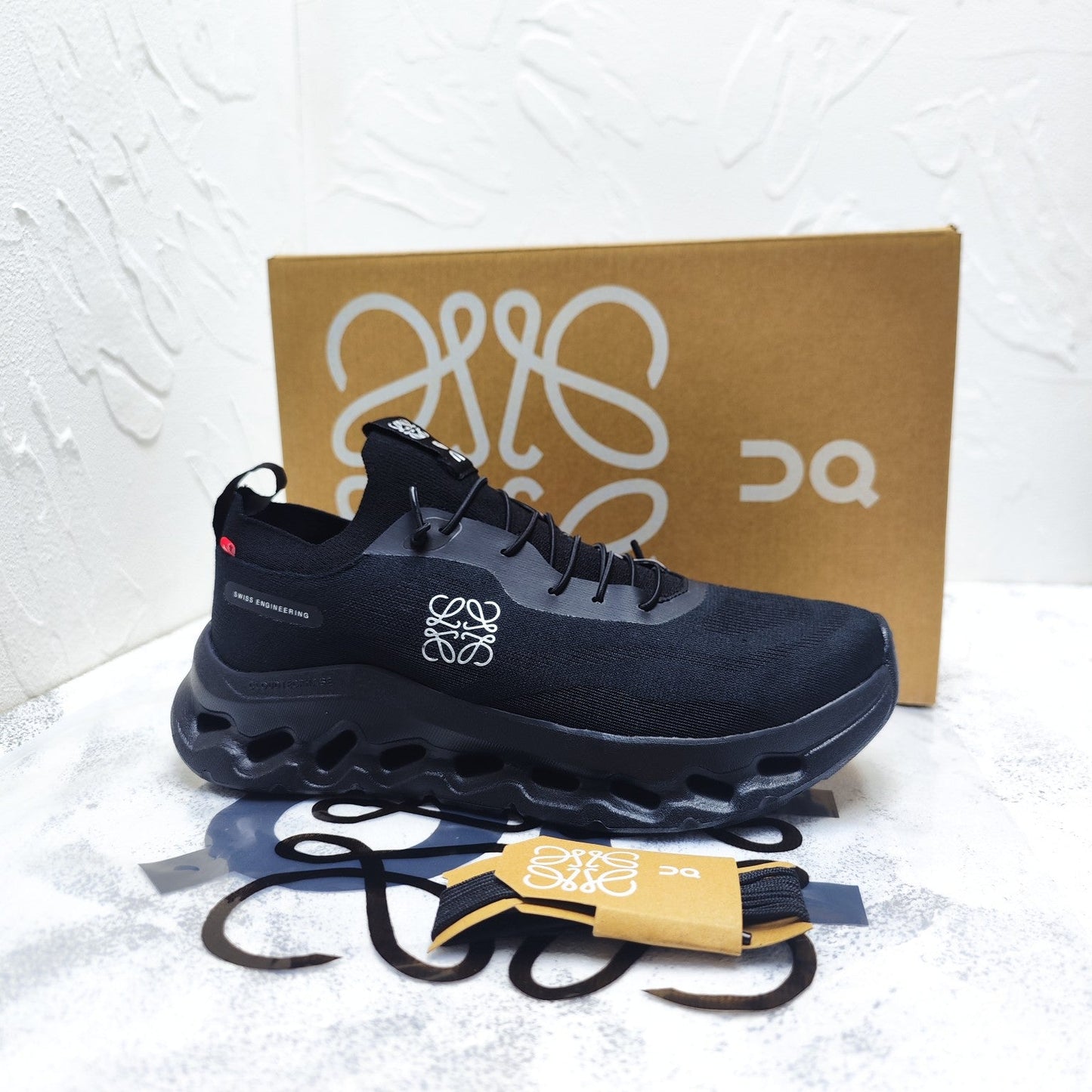 CLOUDTILT SNEAKER IN BLACK RECYCLED POLYESTER - 35