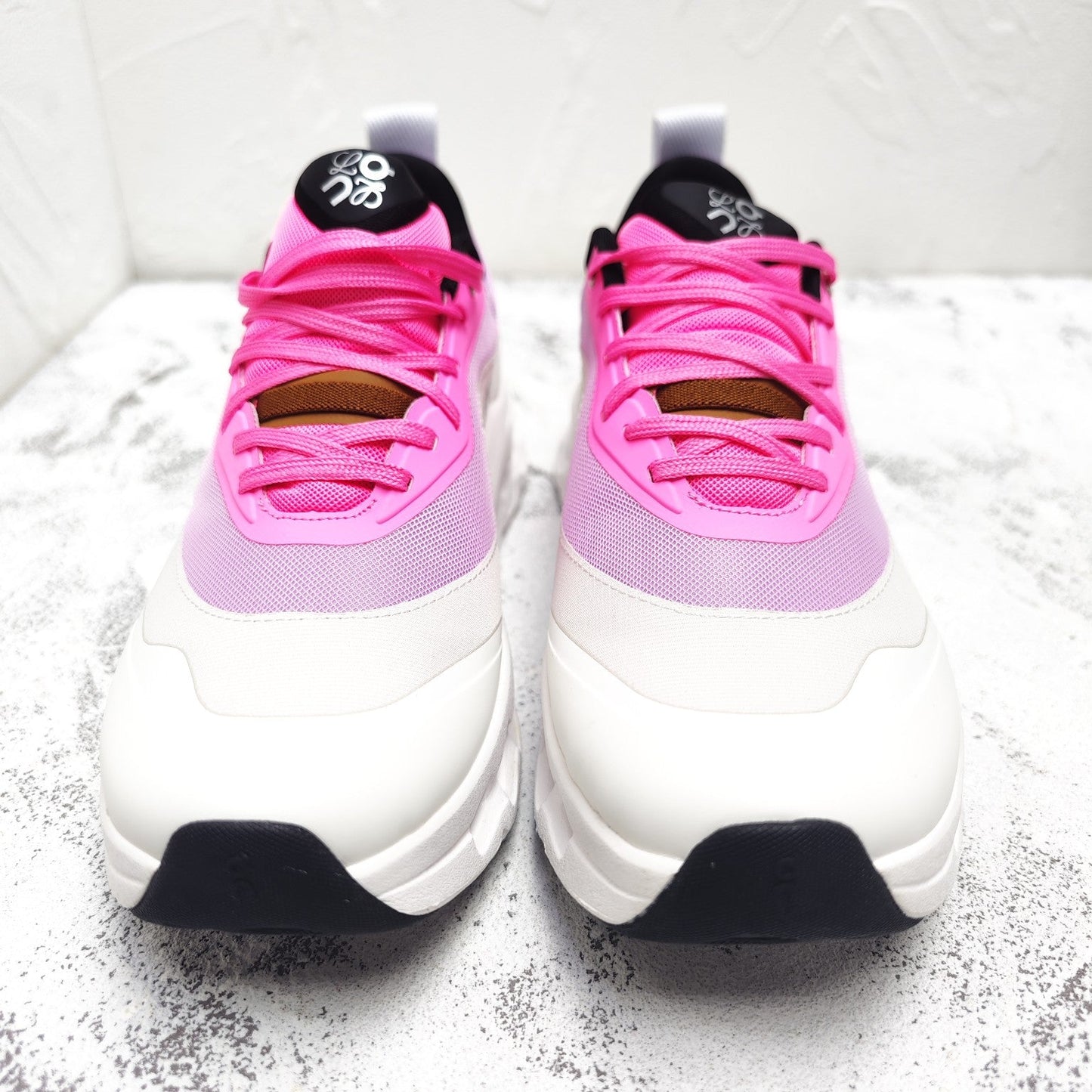 CLOUDTILT 2.0 SNEAKER BRIGHT PINK MIX PALE GRAY CALFSKIN AND BREATHABLE MESH - 35