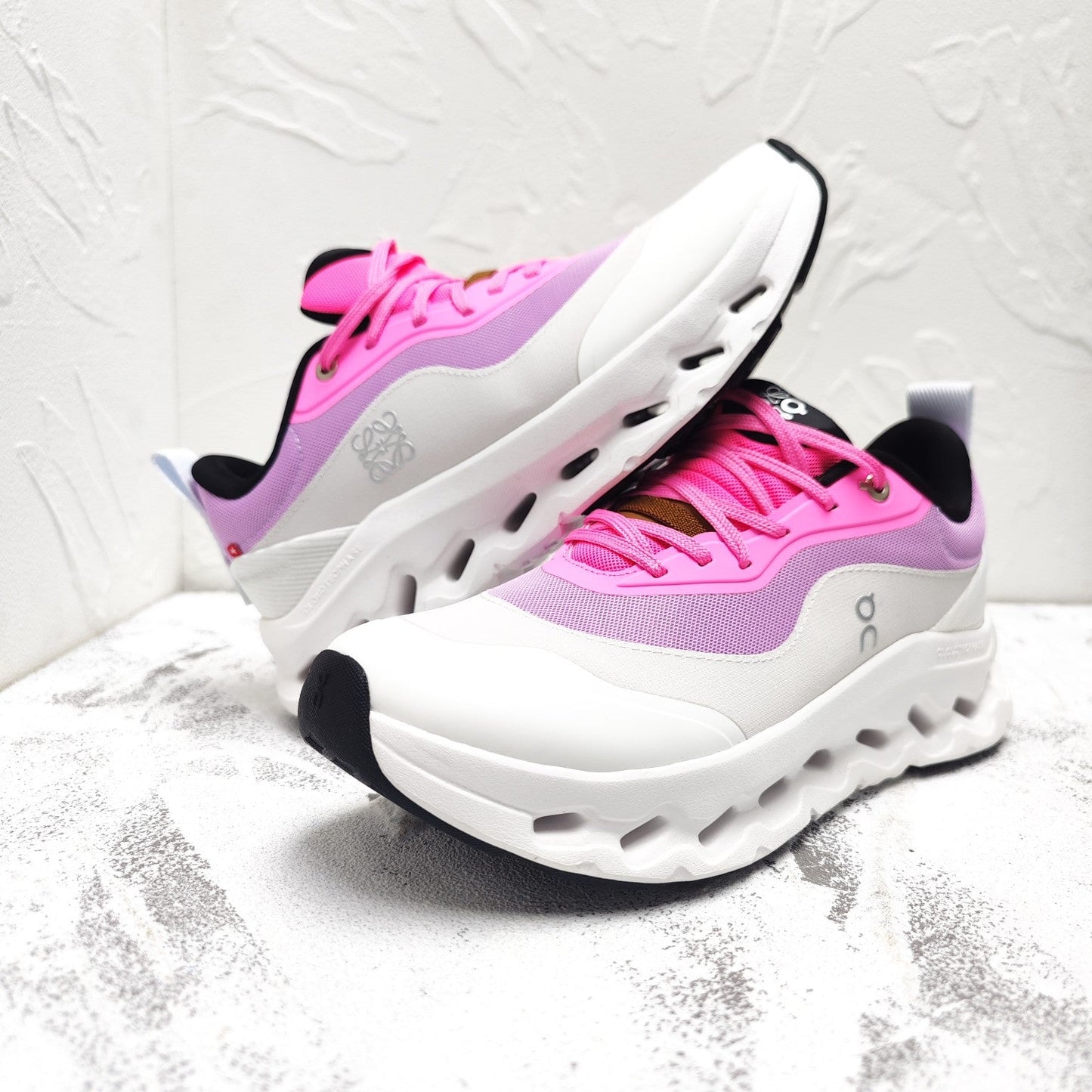 CLOUDTILT 2.0 SNEAKER BRIGHT PINK MIX PALE GRAY CALFSKIN AND BREATHABLE MESH - 35