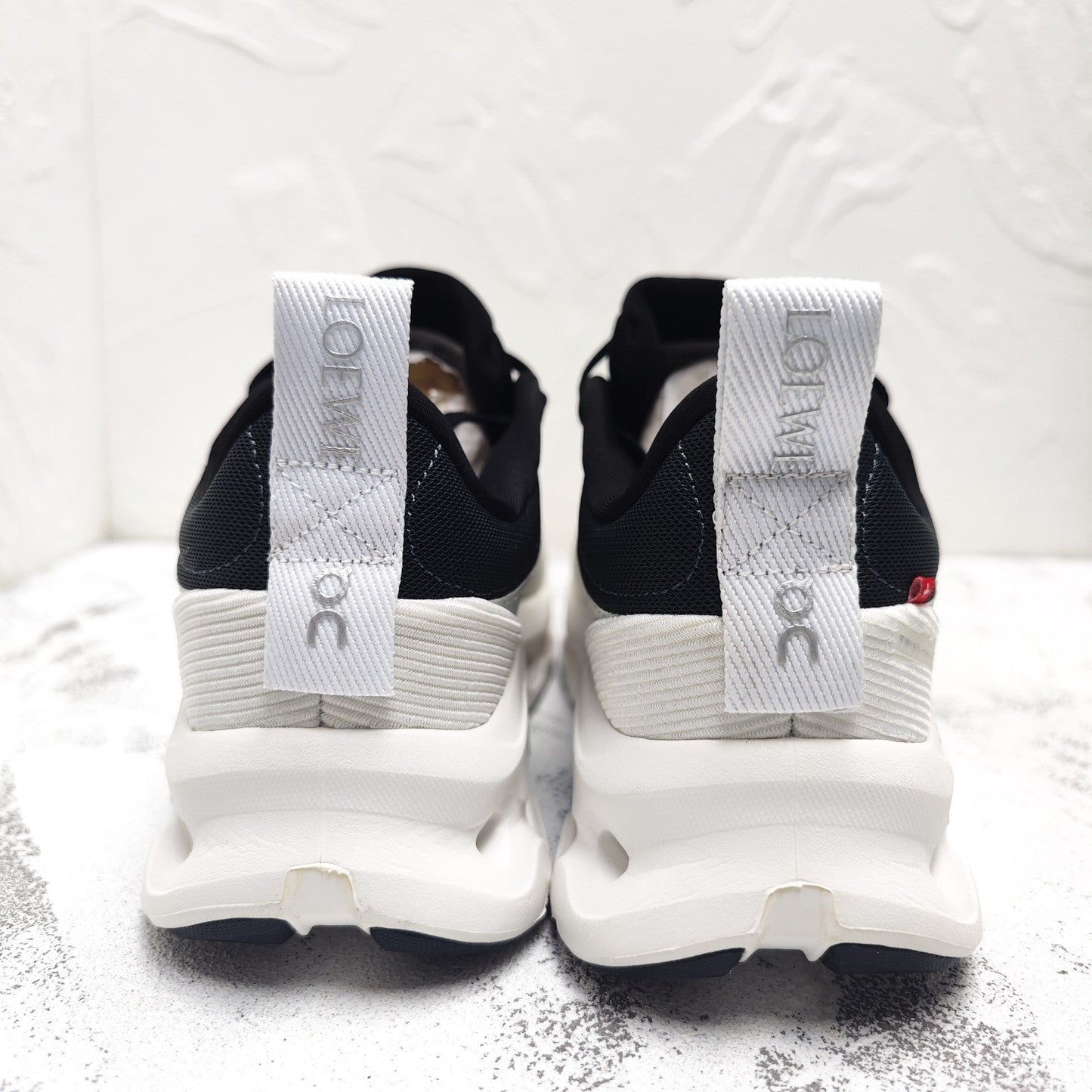 CLOUDTILT 2.0 SNEAKER PALE GRAY MIX BLACK CALFSKIN AND BREATHABLE MESH - 35