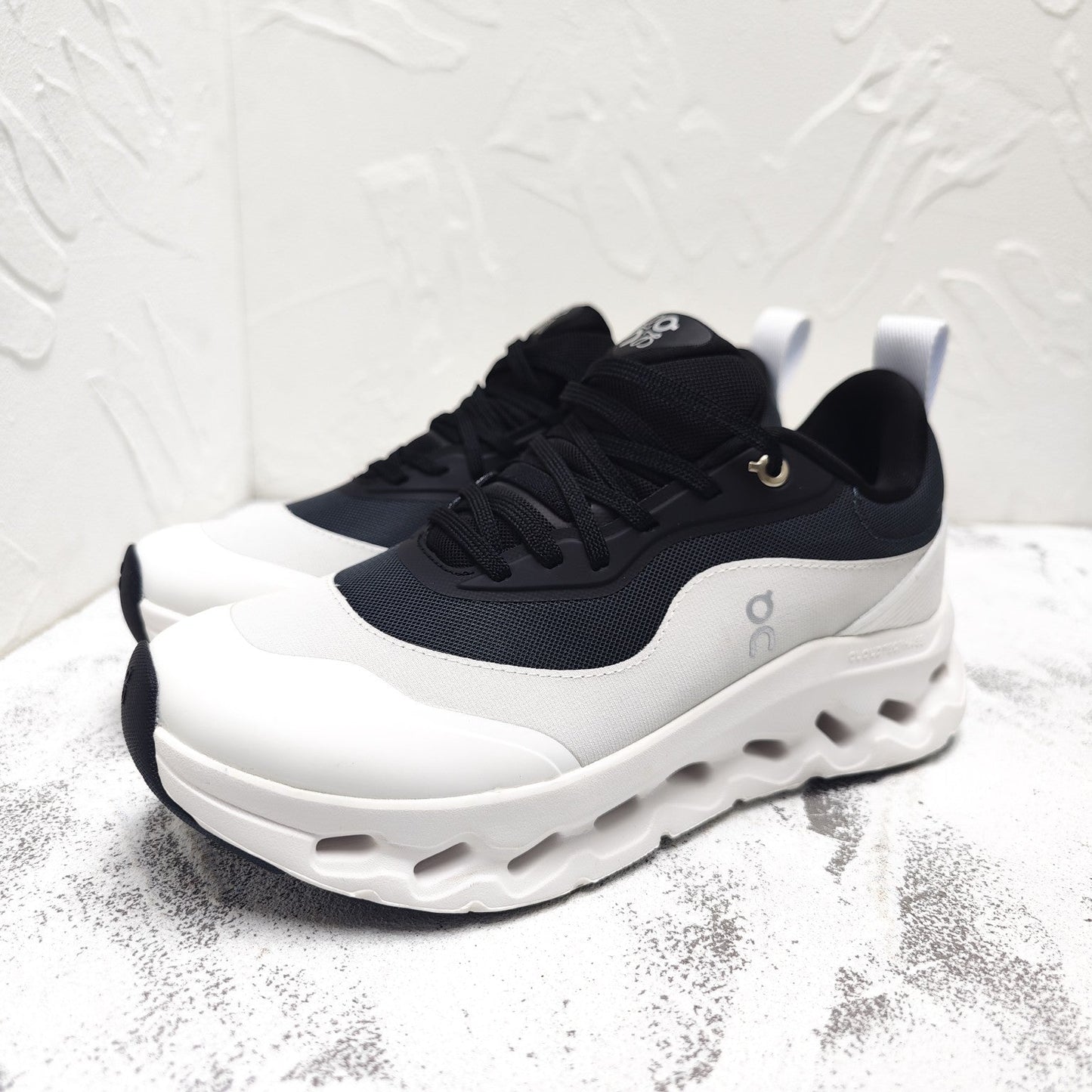 CLOUDTILT 2.0 SNEAKER PALE GRAY MIX BLACK CALFSKIN AND BREATHABLE MESH - 35