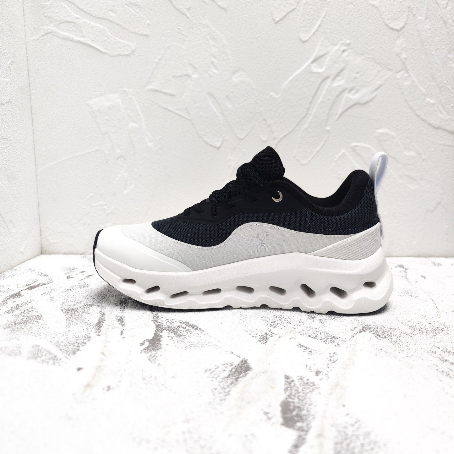 CLOUDTILT 2.0 SNEAKER PALE GRAY MIX BLACK CALFSKIN AND BREATHABLE MESH - 35