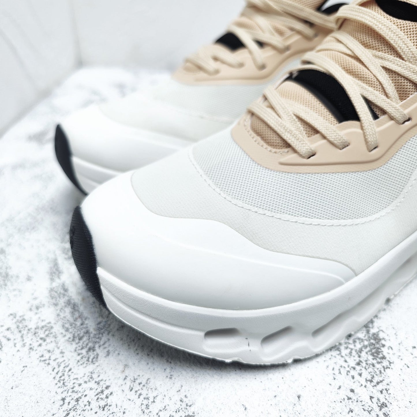 CLOUDTILT 2.0 SNEAKER PALE GRAY MIX PALE ORANGE CALFSKIN AND BREATHABLE MESH - 35