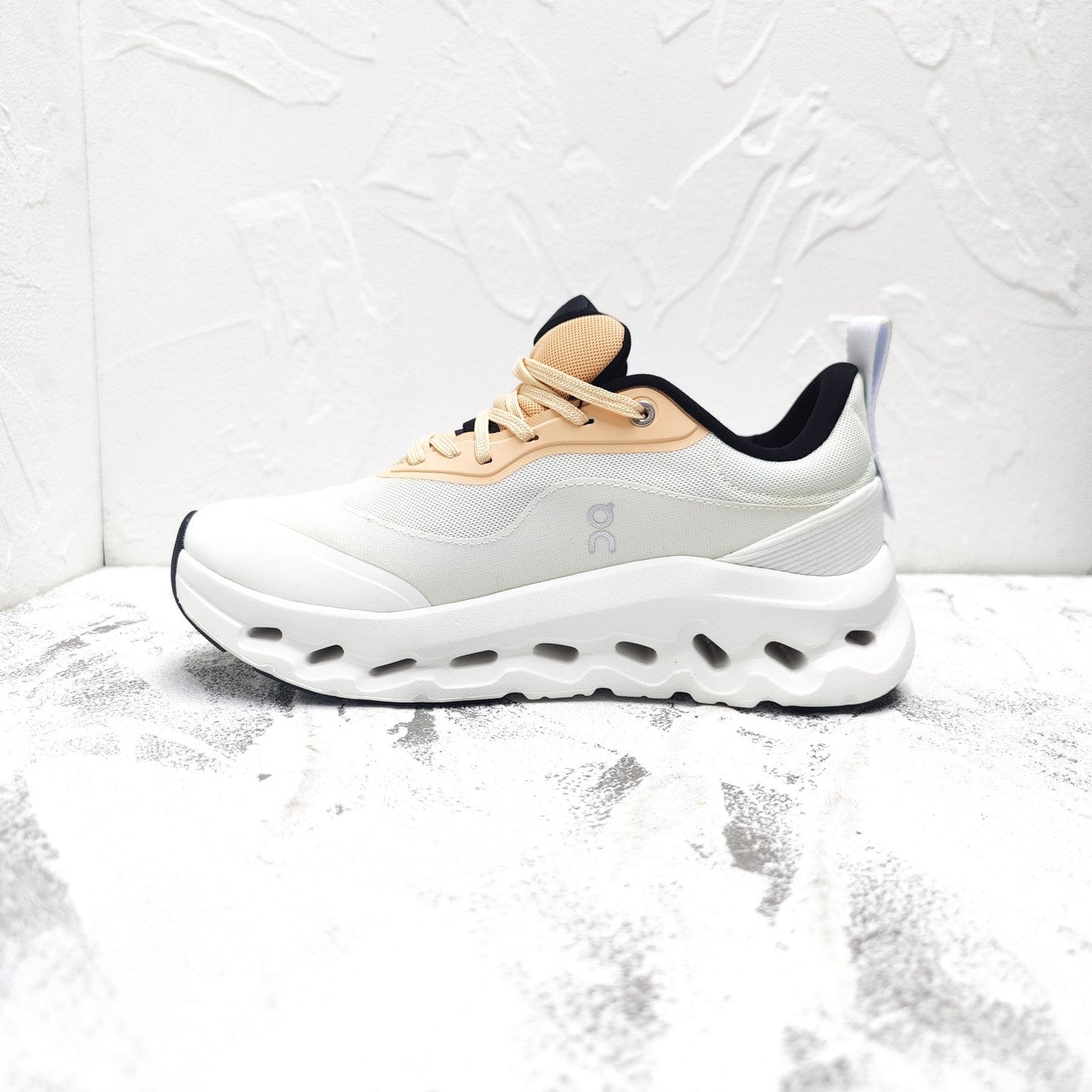 CLOUDTILT 2.0 SNEAKER PALE GRAY MIX PALE ORANGE CALFSKIN AND BREATHABLE MESH - 35