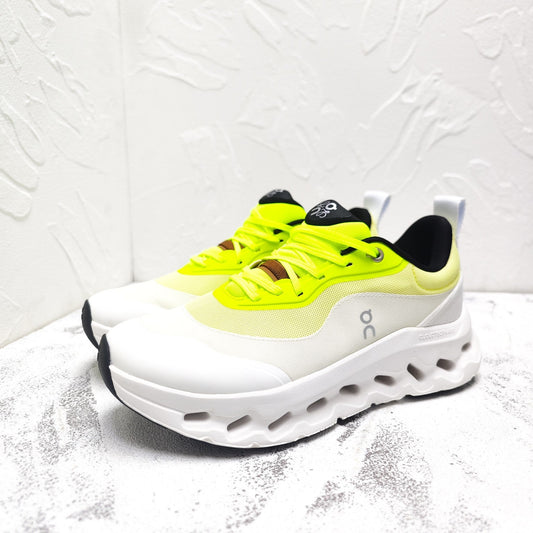 CLOUDTILT 2.0 SNEAKER NEON YELLOW MIX PALE GRAY CALFSKIN AND BREATHABLE MESH - 35