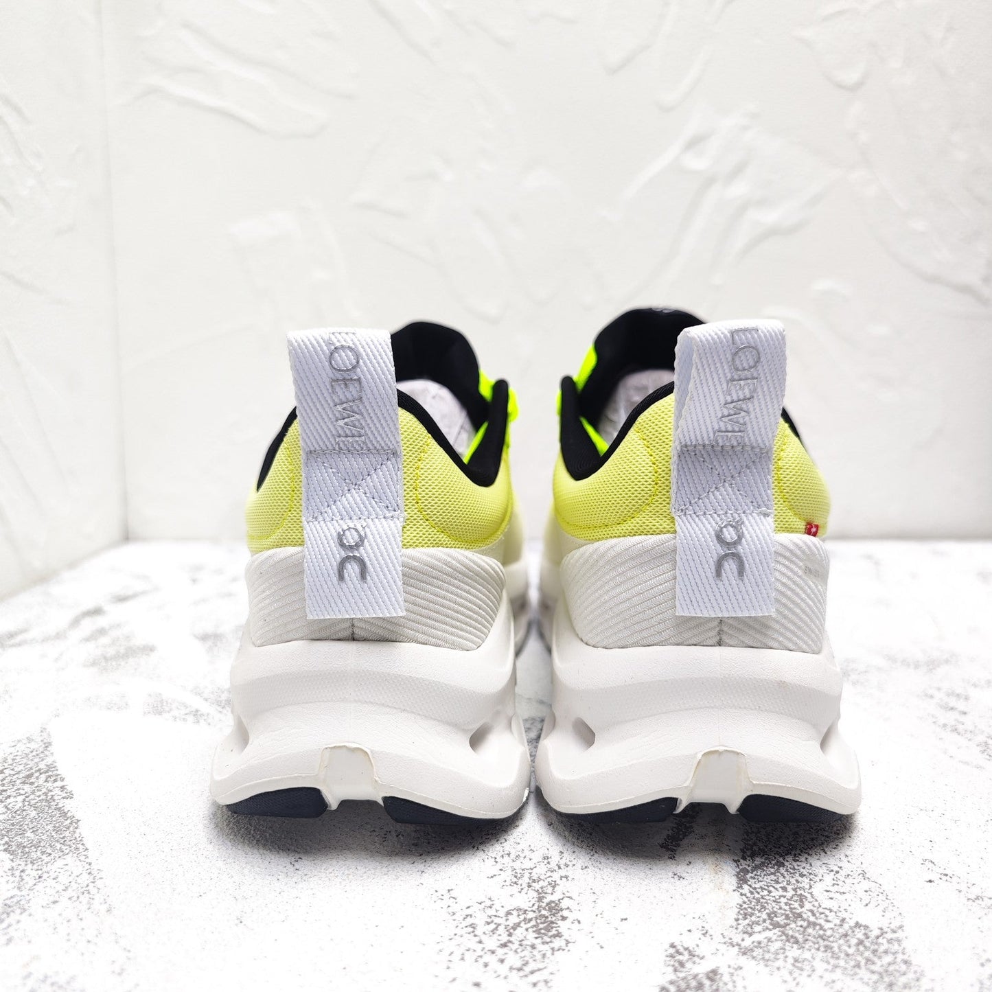 CLOUDTILT 2.0 SNEAKER NEON YELLOW MIX PALE GRAY CALFSKIN AND BREATHABLE MESH - 35