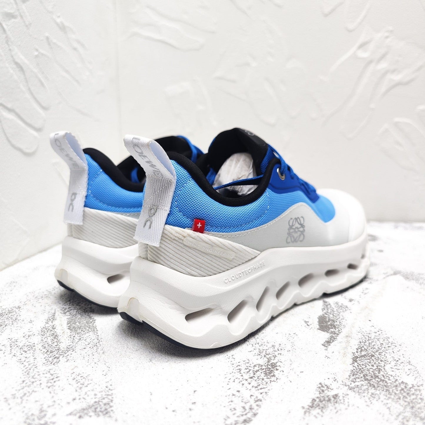 CLOUDTILT 2.0 SNEAKER COBALT BLUE MIX PALE GRAY CALFSKIN AND BREATHABLE MESH - 35