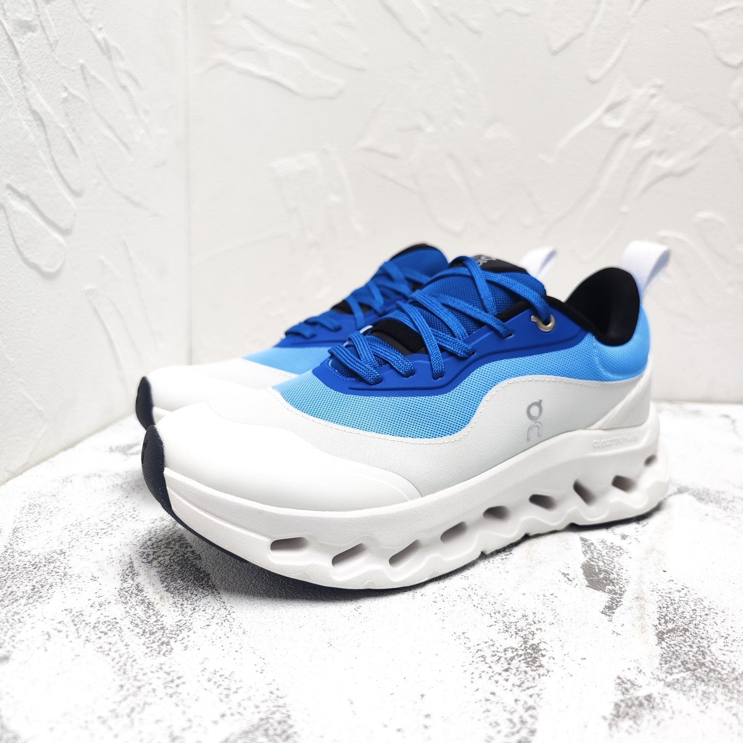 CLOUDTILT 2.0 SNEAKER COBALT BLUE MIX PALE GRAY CALFSKIN AND BREATHABLE MESH - 35