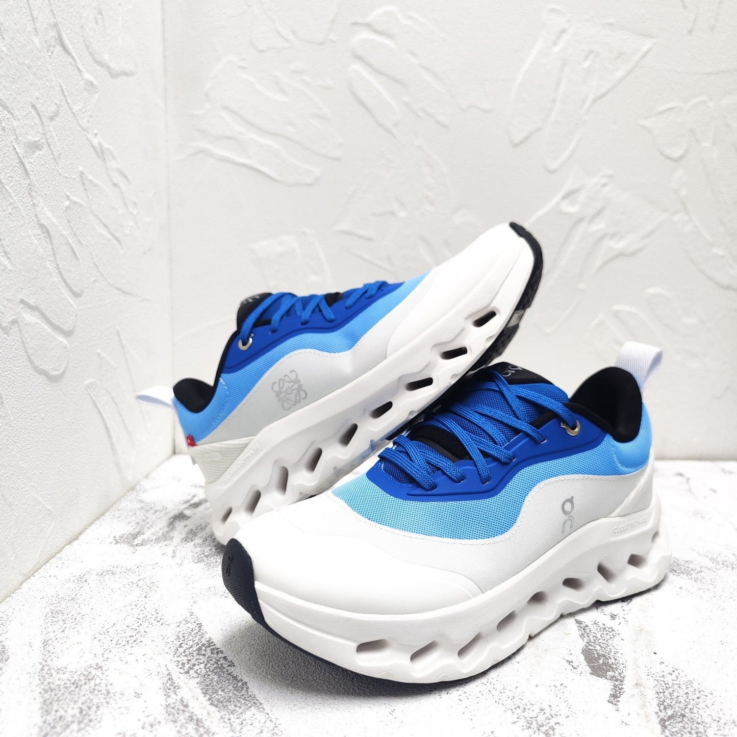 CLOUDTILT 2.0 SNEAKER COBALT BLUE MIX PALE GRAY CALFSKIN AND BREATHABLE MESH - 35