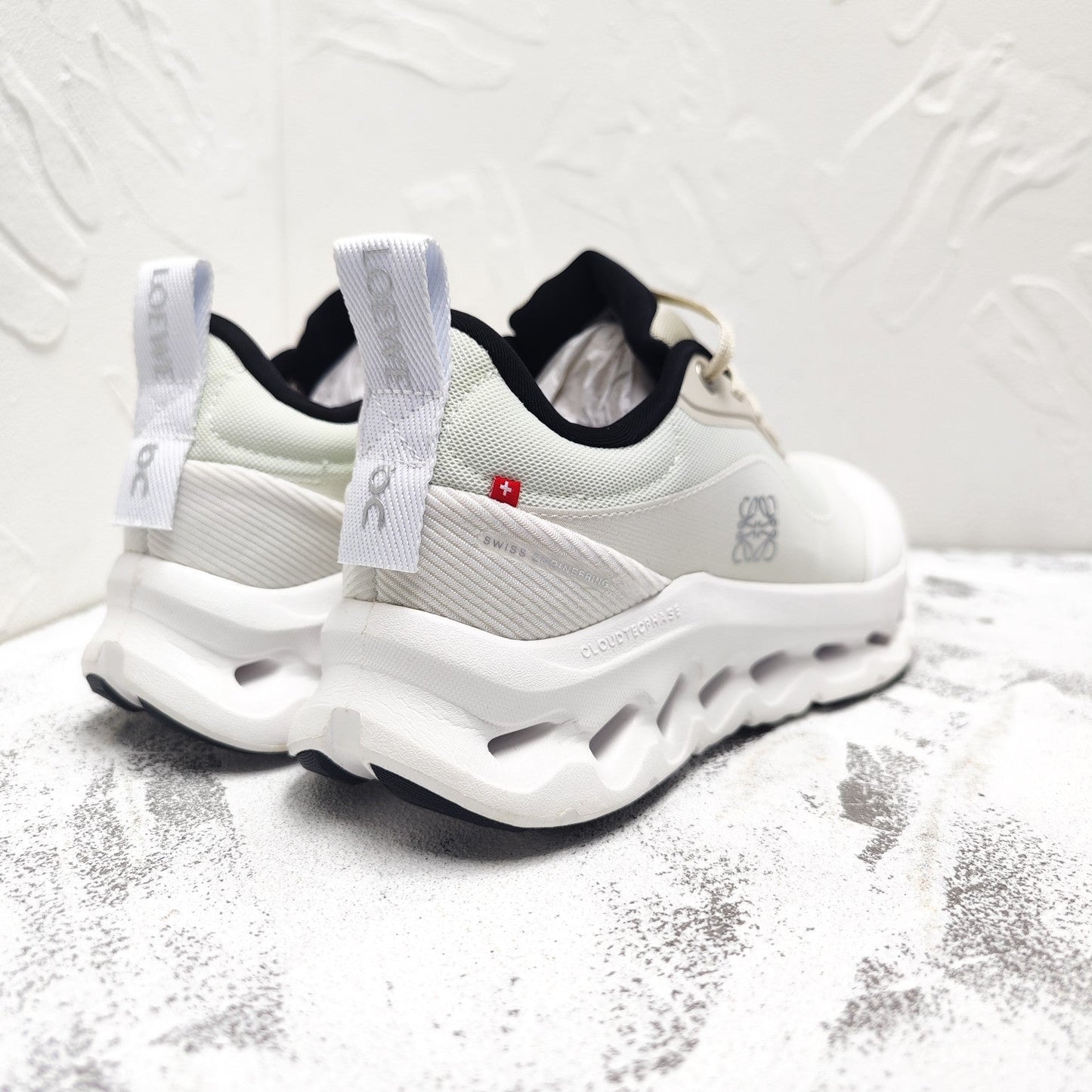 CLOUDTILT 2.0 SNEAKER PALE GRAY CALFSKIN AND BREATHABLE MESH - 35
