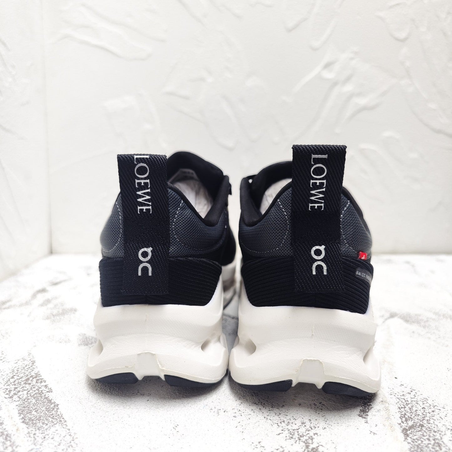 CLOUDTILT 2.0 SNEAKER IN BLACK CALFSKIN AND BREATHABLE MESH - 35