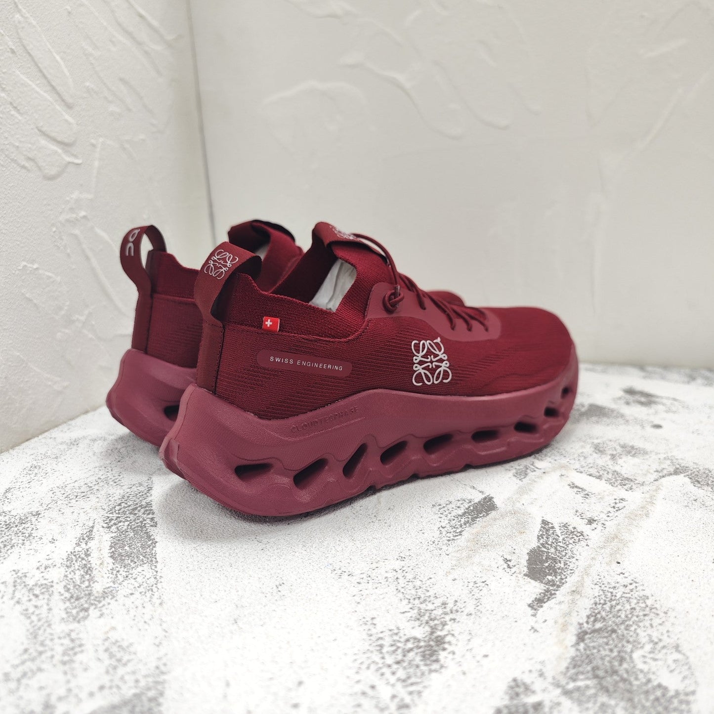 CLOUDTILT SNEAKER IN JAM RED RECYCLED POLYESTER - 35