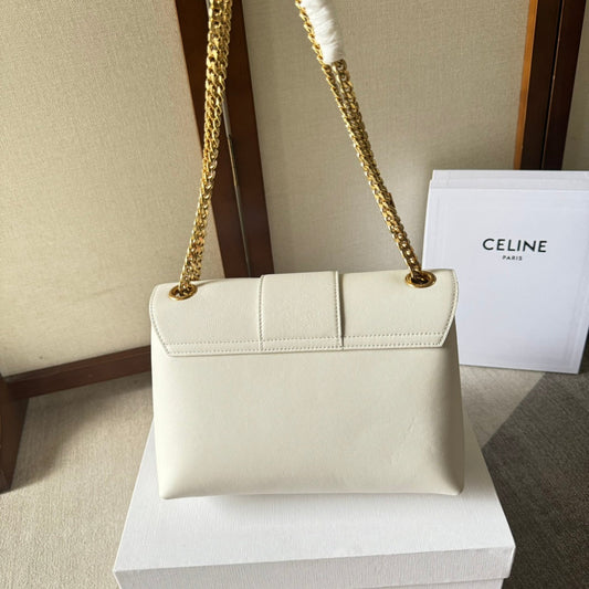 СЕРЕДНЯ СУМКА CELINE VICTOIRE 25 З ТЕЛЯЧОЇ ШКІРИ КОЛЬОРУ СЛОНОВОЇ КІСТКИ