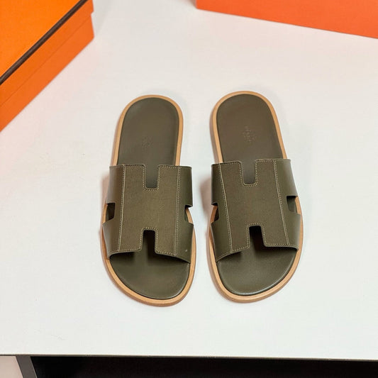 IZMIR SANDAL MOSS LAMBSKIN - 35