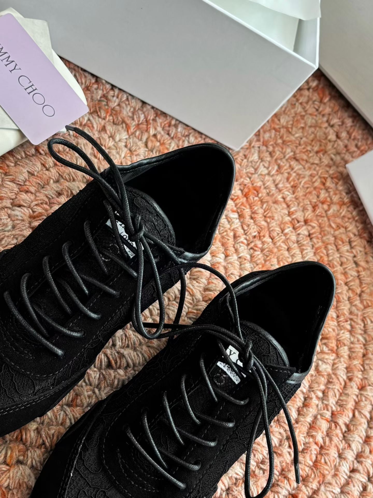 КРОСІВКИ JIMMY CHOO 26S З ЧОРНОЇ СІТКИ ТА ЗАМШІ